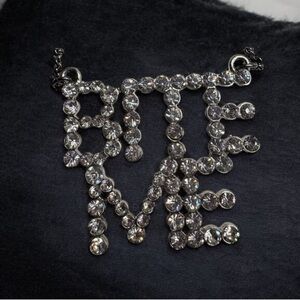 Betsey Johnson “bite me” necklace
